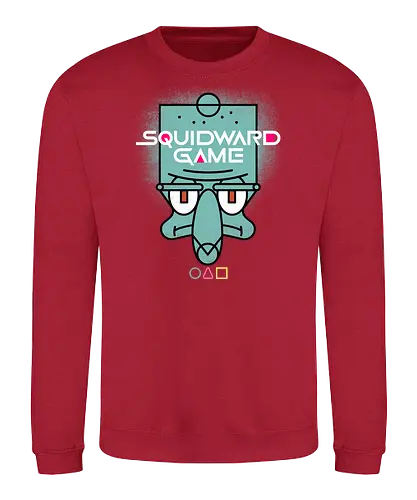 Squidward Game - squid, Sponge, schwamm, mashup, game - Sweatshirt