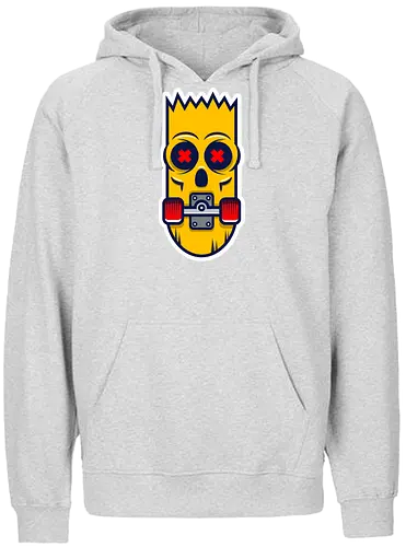 Aw Man - bart, skateboard, ay karamba, skull, skate, dth - Fairtrade Hoodie