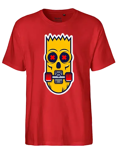 Aw Man - bart, skateboard, ay karamba, skull, skate, dth - Fairtrade T-Shirt