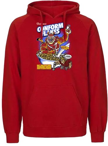 Conform Flakes - obey, they live, flakes, müsli, 80s, cerl - Fairtrade Hoodie