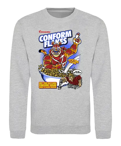 Conform Flakes - obey, they live, flakes, müsli, 80s, cerl - Sweatshirt