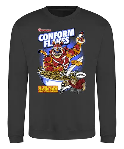 Conform Flakes - obey, they live, flakes, müsli, 80s, cerl - Sweatshirt