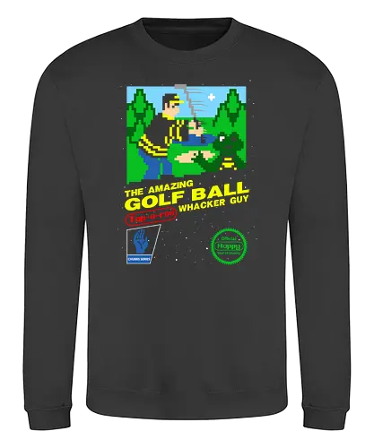 Happy Golf - adam sandler, happy gilmore, video game, classic game, golf, mashup, 90s - Sweatshirt