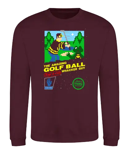 Happy Golf - adam sandler, happy gilmore, video game, classic game, golf, mashup, 90s - Sweatshirt
