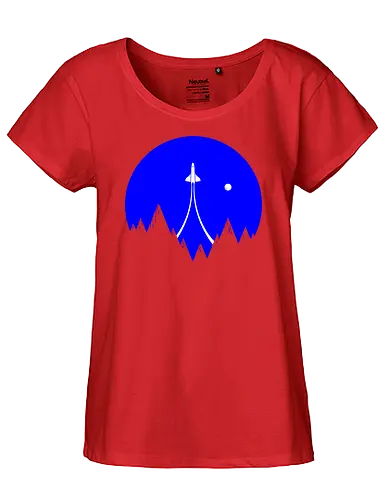 Lift Off - rocket, Sky, space, travel - Fairtrade Girl Shirt