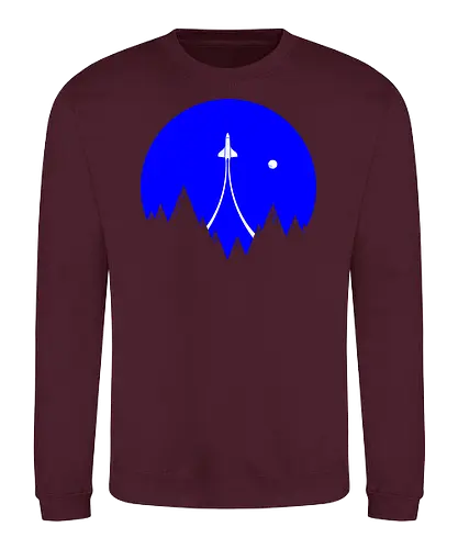 Lift Off - rocket, Sky, space, travel - Sweatshirt