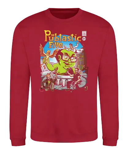 Pubtastic Five - tv, series, always sunny, sunny, danny devito, superheroes, comic, mashup - Sweatshirt