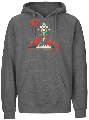 Retro Gunship - space opera, book, bounty hunter, space, scifi - Fairtrade Hoodie