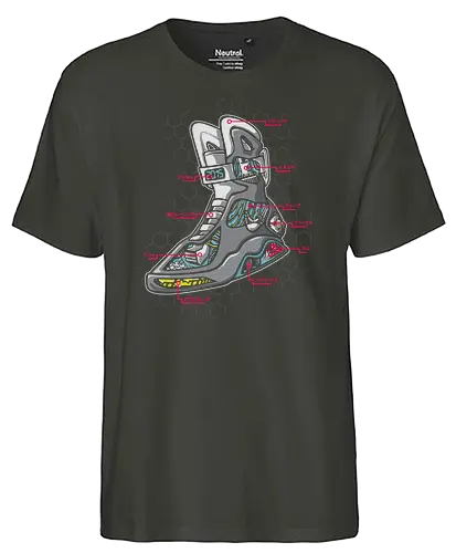 Sneaker Anatomy - pump, future, timetravel, marty, macfly, science fiction, sci fi, 80s, snker - Fairtrade T-Shirt