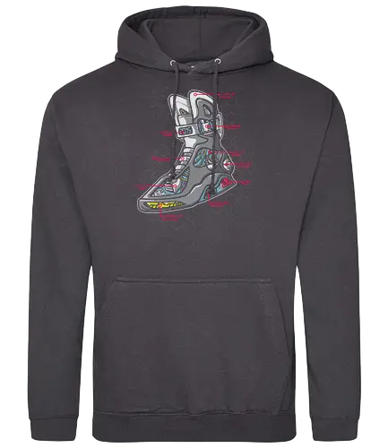 Sneaker Anatomy - pump, future, timetravel, marty, macfly, science fiction, sci fi, 80s, snker - Standard Hoodie