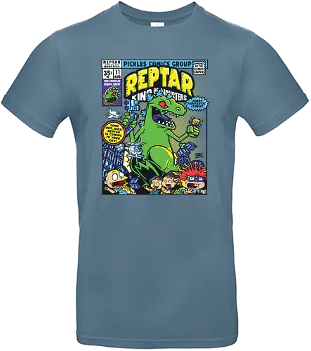 Reptar - King of Monsters - nikelodeon, nickelodeon, rugrats, comic, monster, kaiju, mashup - Standard T-Shirt