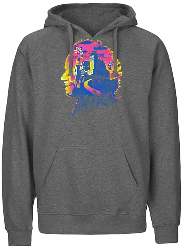 Haunted House - burton, ghost, silly, movie, film, demon - Fairtrade Hoodie