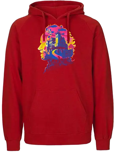 Haunted House - burton, ghost, silly, movie, film, demon - Fairtrade Hoodie