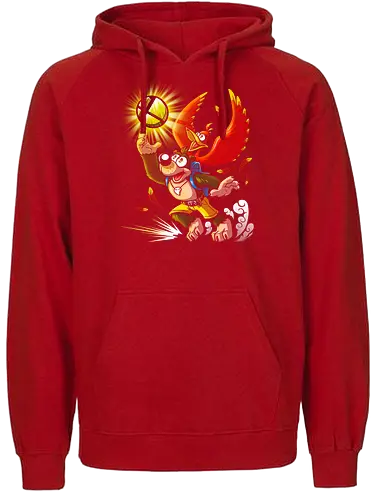 Banjo in Smash - gaming, banjo, kazooie, game, console, classic gaming - Fairtrade Hoodie