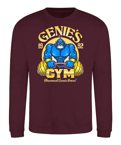 Genie's Gym - genie, djinn, djinie, gym, film, fun - Sweatshirt