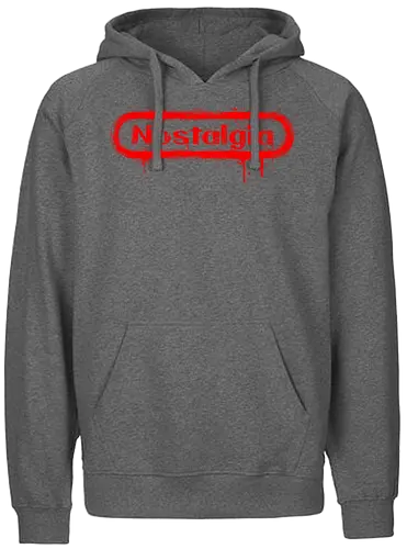 Nostalgia - logo, nostalgia, retro, gaming - Fairtrade Hoodie