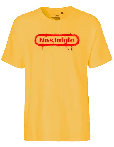 Nostalgia - logo, nostalgia, retro, gaming - Fairtrade T-Shirt