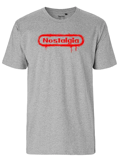 Nostalgia - logo, nostalgia, retro, gaming - Fairtrade T-Shirt