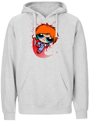 Powerchuck - powerpuff, girls, chuck, chucky, doll, puppe, toy, zeichentrick, comic - Fairtrade Hoodie