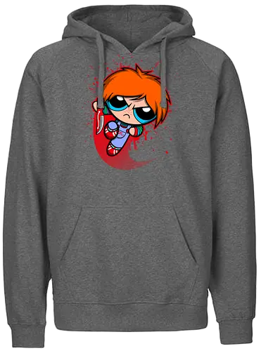 Powerchuck - powerpuff, girls, chuck, chucky, doll, puppe, toy, zeichentrick, comic - Fairtrade Hoodie