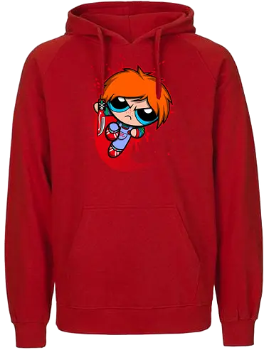 Powerchuck - powerpuff, girls, chuck, chucky, doll, puppe, toy, zeichentrick, comic - Fairtrade Hoodie