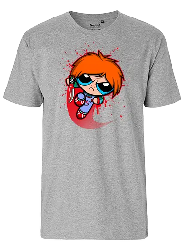 Powerchuck - powerpuff, girls, chuck, chucky, doll, puppe, toy, zeichentrick, comic - Fairtrade T-Shirt