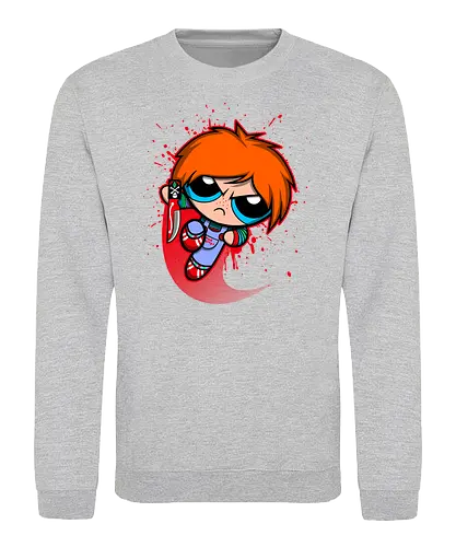 Powerchuck - powerpuff, girls, chuck, chucky, doll, puppe, toy, zeichentrick, comic - Sweatshirt