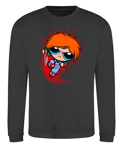 Powerchuck - powerpuff, girls, chuck, chucky, doll, puppe, toy, zeichentrick, comic - Sweatshirt