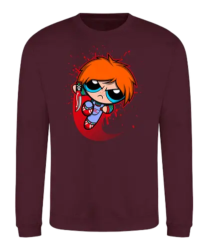 Powerchuck - powerpuff, girls, chuck, chucky, doll, puppe, toy, zeichentrick, comic - Sweatshirt
