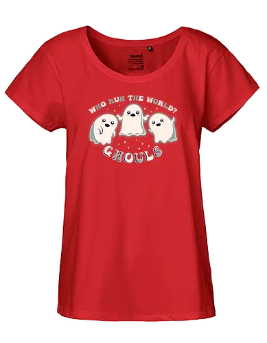 Who Run The World? - ghoul, ghost, geist - Fairtrade Girl Shirt