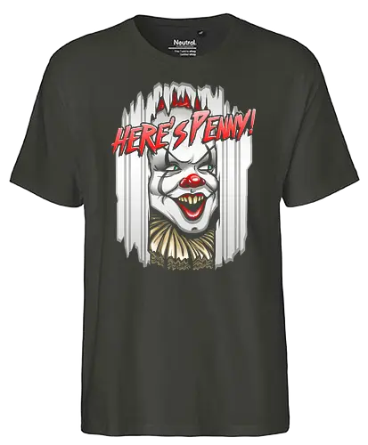 Here's Penny! - it, es, horror, movie, clown, Clown - Fairtrade T-Shirt