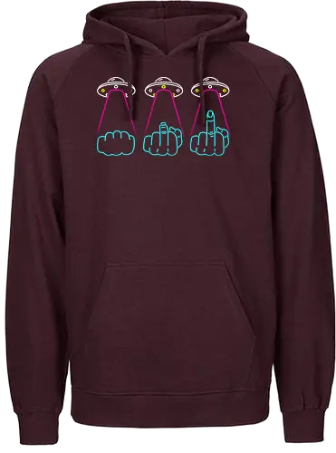 Literal uFo - fck, middlefinger, ufo, Sci fy - Fairtrade Hoodie