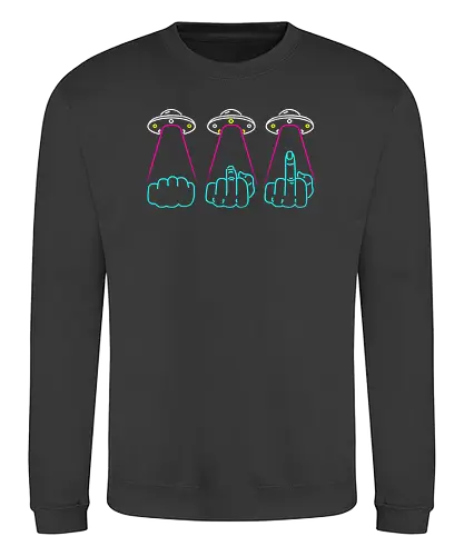 Literal uFo - fck, middlefinger, ufo, Sci fy - Sweatshirt