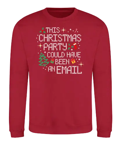 This Christmas Party - christmas, weihnachten, email, Meeting, Ugly swter - Sweatshirt
