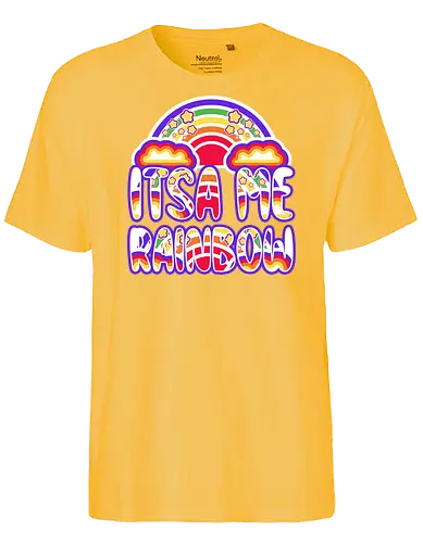 Itsa me rainbow - rainbow, mario, games - Fairtrade T-Shirt