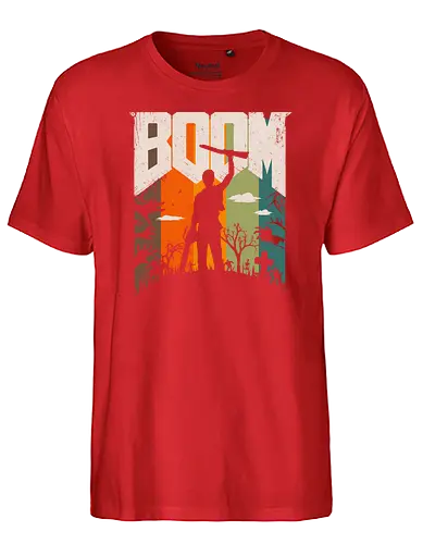 This is My Boomstick - Vintage - boom, doom, vintage, retro - Fairtrade T-Shirt