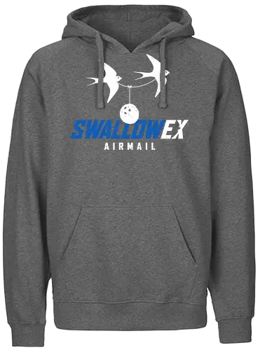 SWALLOW EX Airmail - monty python, holy grail, Schwalbe, Swallow - Fairtrade Hoodie