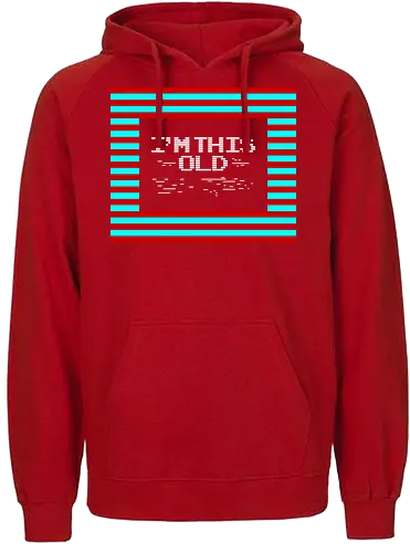 Im This Old - retro, Old - Fairtrade Hoodie