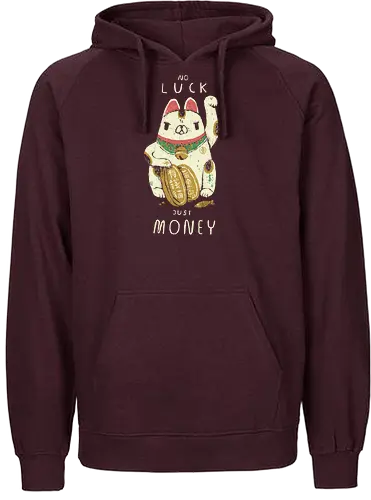 Money Cat - neko, japan, nippon, maneki-neko, glückskatze, lucky cat, Japanese - Fairtrade Hoodie