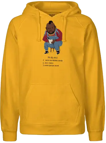 Mr. T odo - pity, fool, t, mr., mister, todo, list, fun - Fairtrade Hoodie