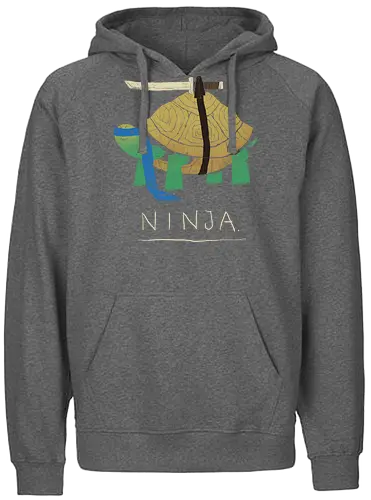 Ninja blue - ninja, turtle, fun, serie, comic, 90s, 80s, mashup, drawing - Fairtrade Hoodie