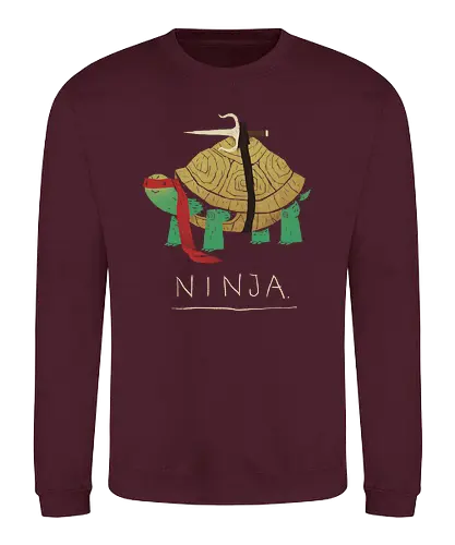 Ninja red - ninja, turtle, fun, serie, comic, 90s, 80s, mashup, drawing - Sweatshirt