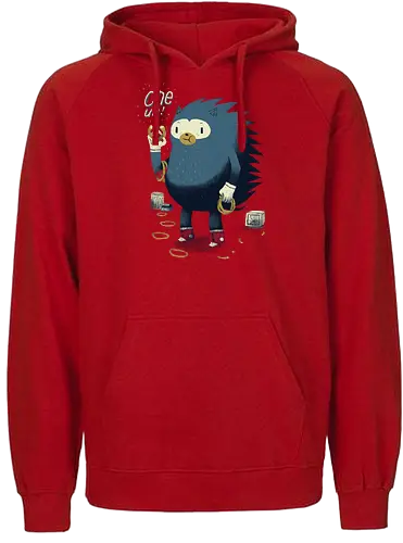 One Up - hedgehog, fast, gaming, video game, classic gaming, fun - Fairtrade Hoodie