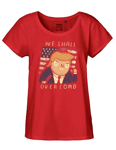 Overcomb - politics, trump, donald trump, drumpf, president - Fairtrade Girl Shirt