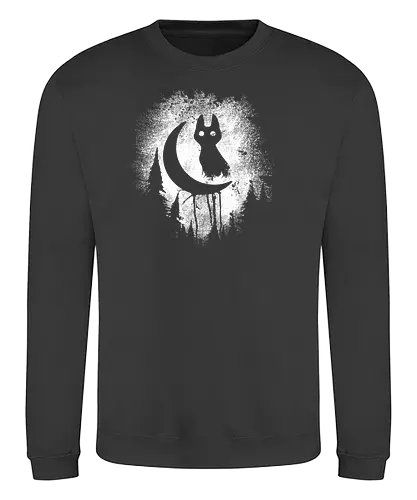 Black Cat Magic - cat, katze, magic - Sweatshirt