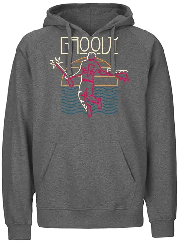 Groovy Icarus - Groovy, neon, 80s, music, evil dead - Fairtrade Hoodie