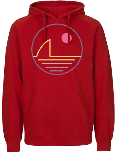 Wild Sunset - sunset, neon, Abstrakt - Fairtrade Hoodie