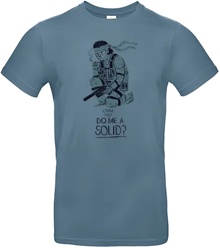 Do me a Solid - solid, metal, soldier, games, gaming, solid snake, videogame, gr - Standard T-Shirt