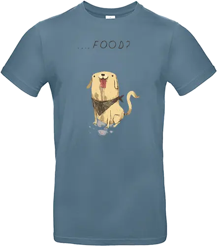 Food? - hund, dog, drool, sabbern, food, essen, futter, nom - Standard T-Shirt