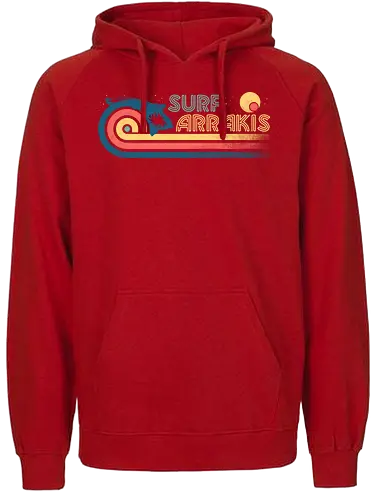 Surfs Up - Surf, dune, arrakis, retro, Sandworm - Fairtrade Hoodie